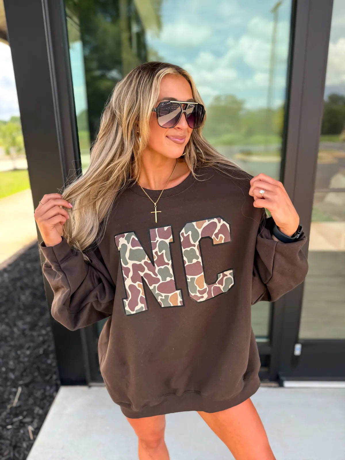 Dark Chocolate + Gray Crew - Camo State IN STOCK