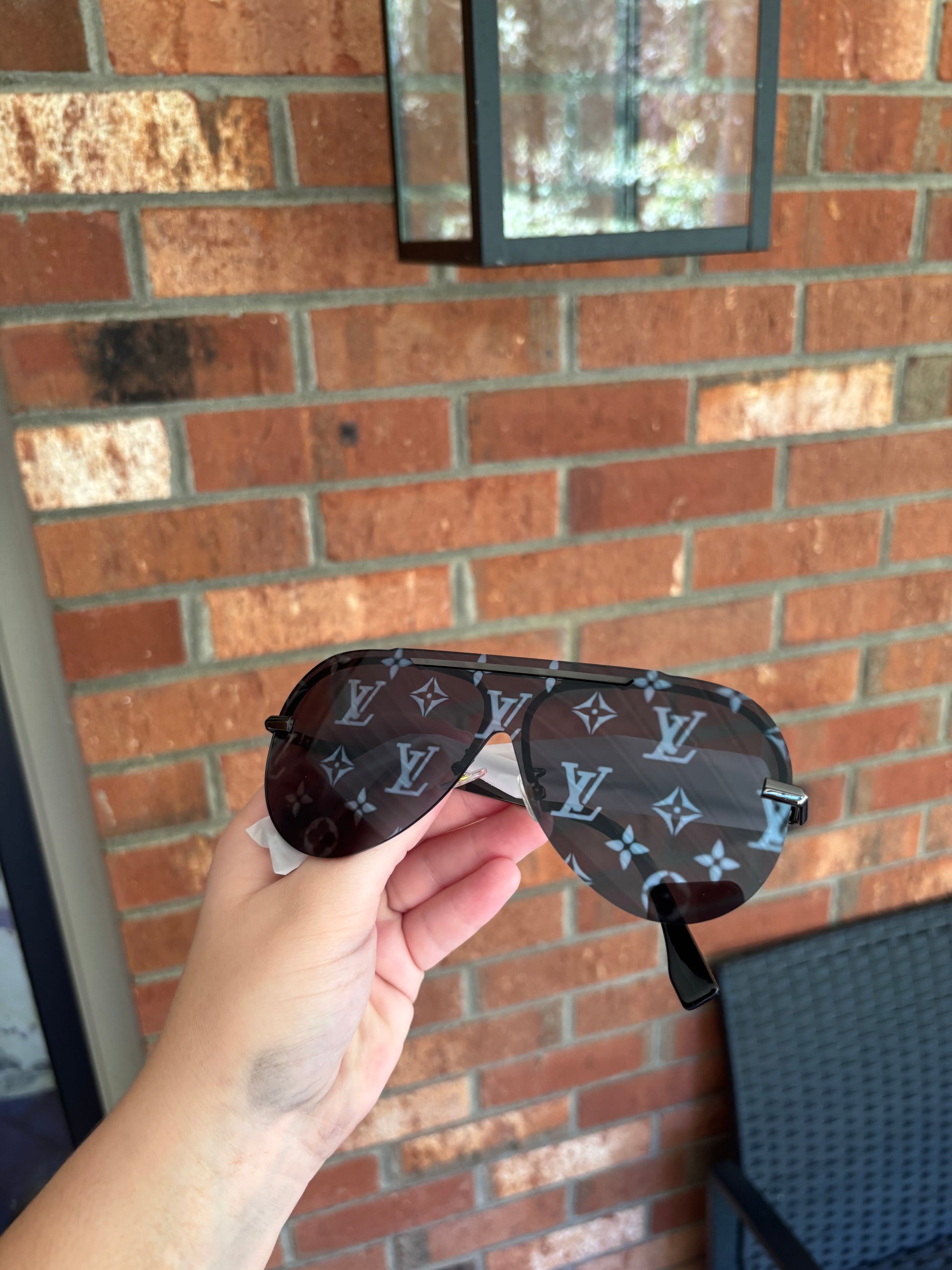 Blacked Out Symbol Sunnies - In Stock