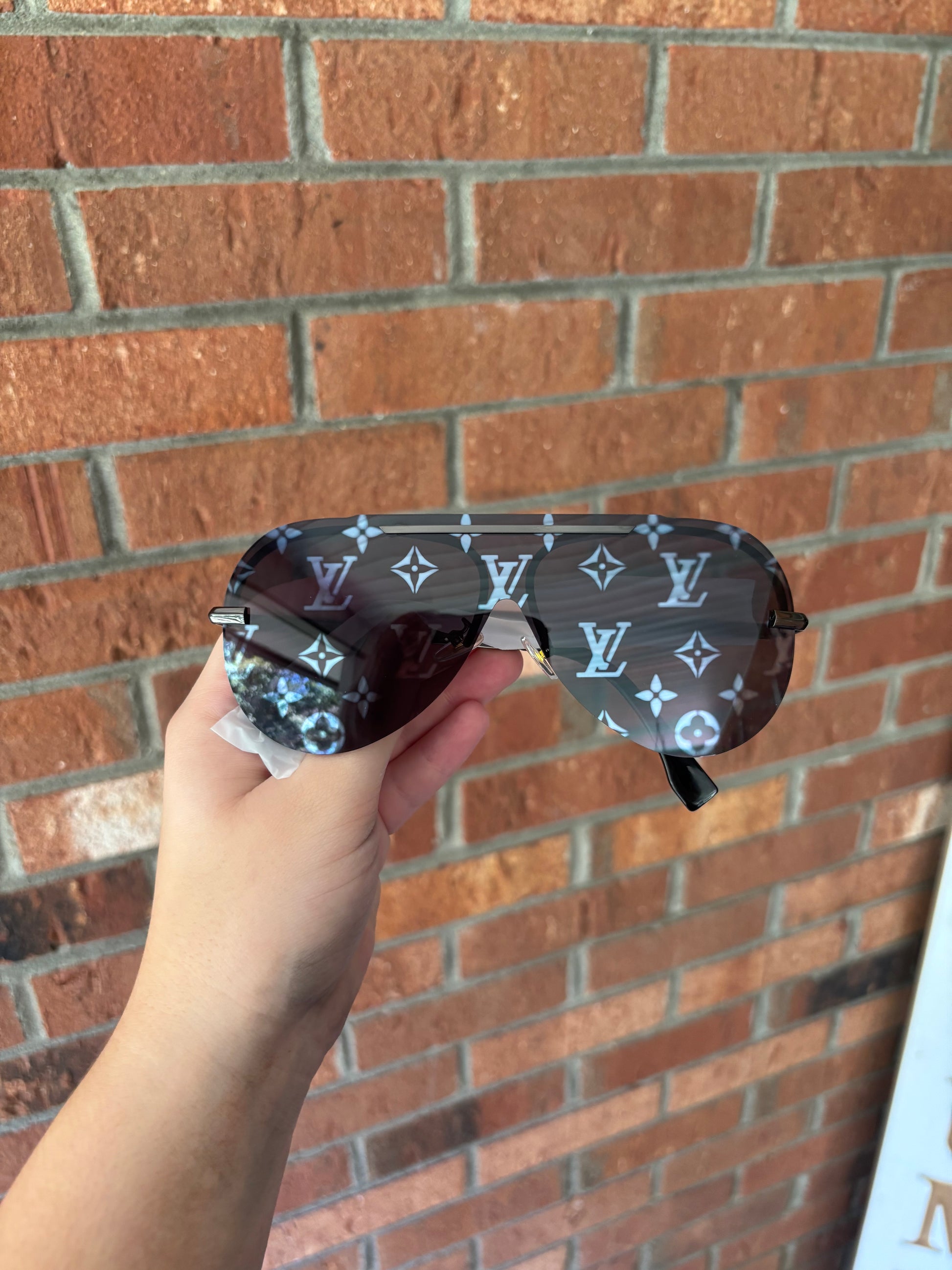Blacked Out Symbol Sunnies - In Stock